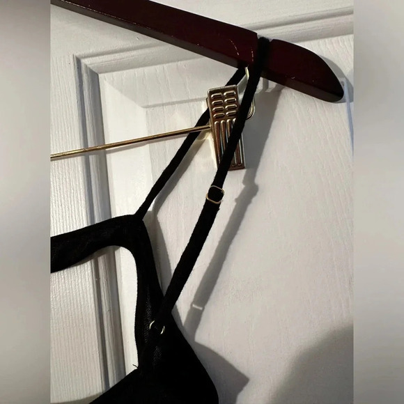 WEWOREWHAT SWIM M Knit Knot Midi Slinky Sexy Cut Out Coquette Sheer Revealing - Picture 9 of 16